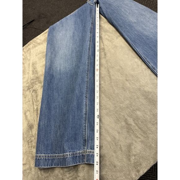 GAP x cultโgaia High Rise Stride Chain Jeans sz 30/10 Indigo - Picture 13 of 15